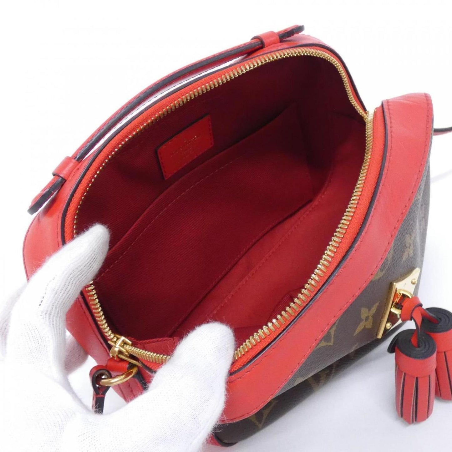 Louis Vuitton Monogram Canvas Red Shoulder Bags