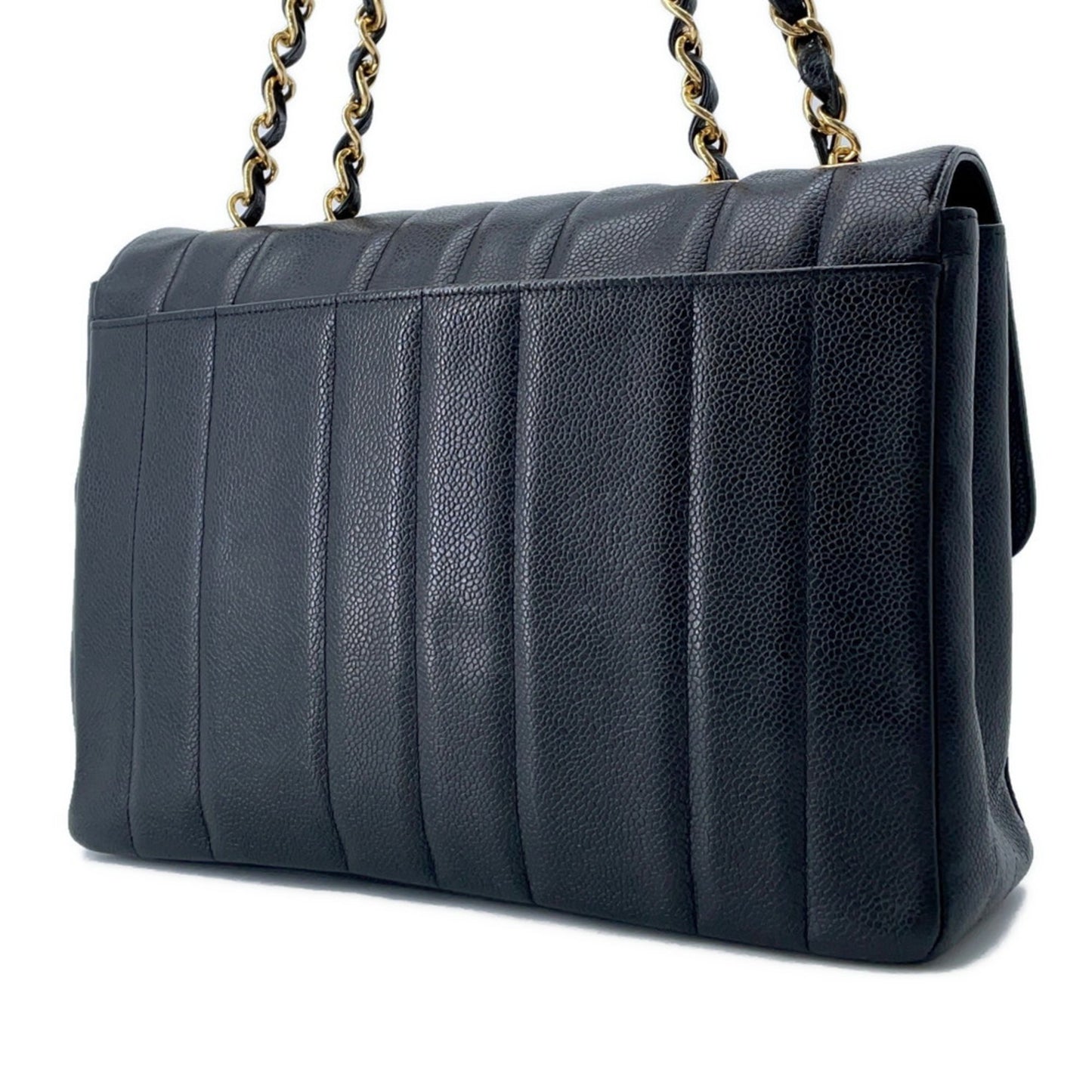 Chanel Calfskin Black Shoulder Bags