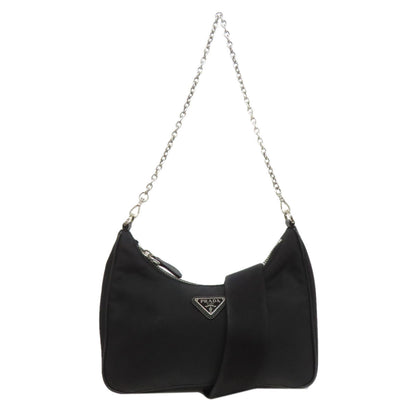 Prada Nylon Black Shoulder Bags