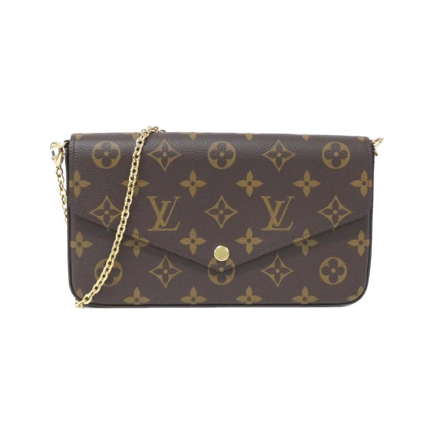 Louis Vuitton Coated Canvas Brown Shoulder Bags