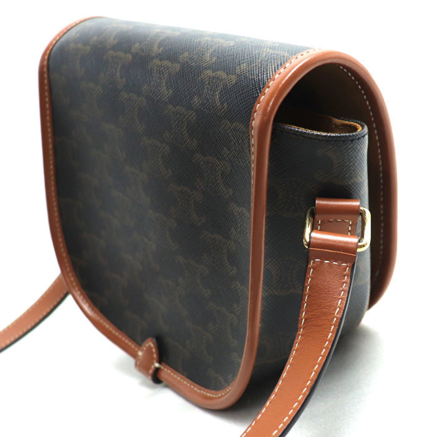 Celine Canvas Brown Shoulder Bags