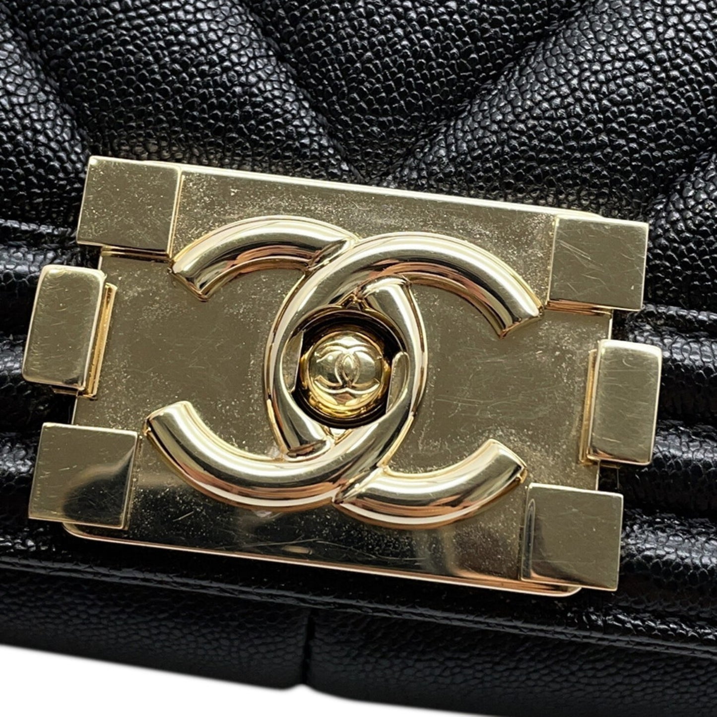 Chanel Calfskin Black Shoulder Bags