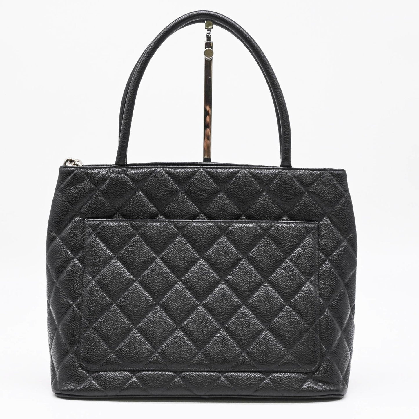 Chanel Calfskin Black Handbags