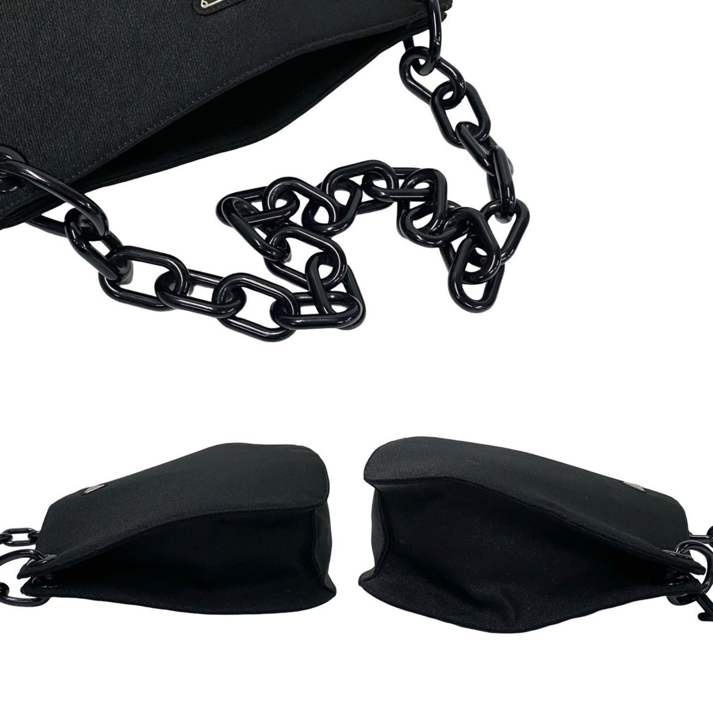 Prada Canvas Black Shoulder Bags