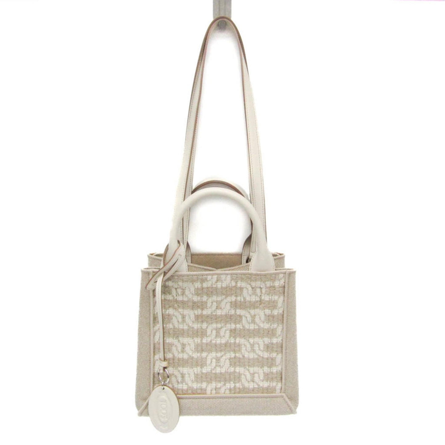 Tod's Linen Gray Handbags