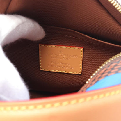 Louis Vuitton Coated Canvas Blue Handbags