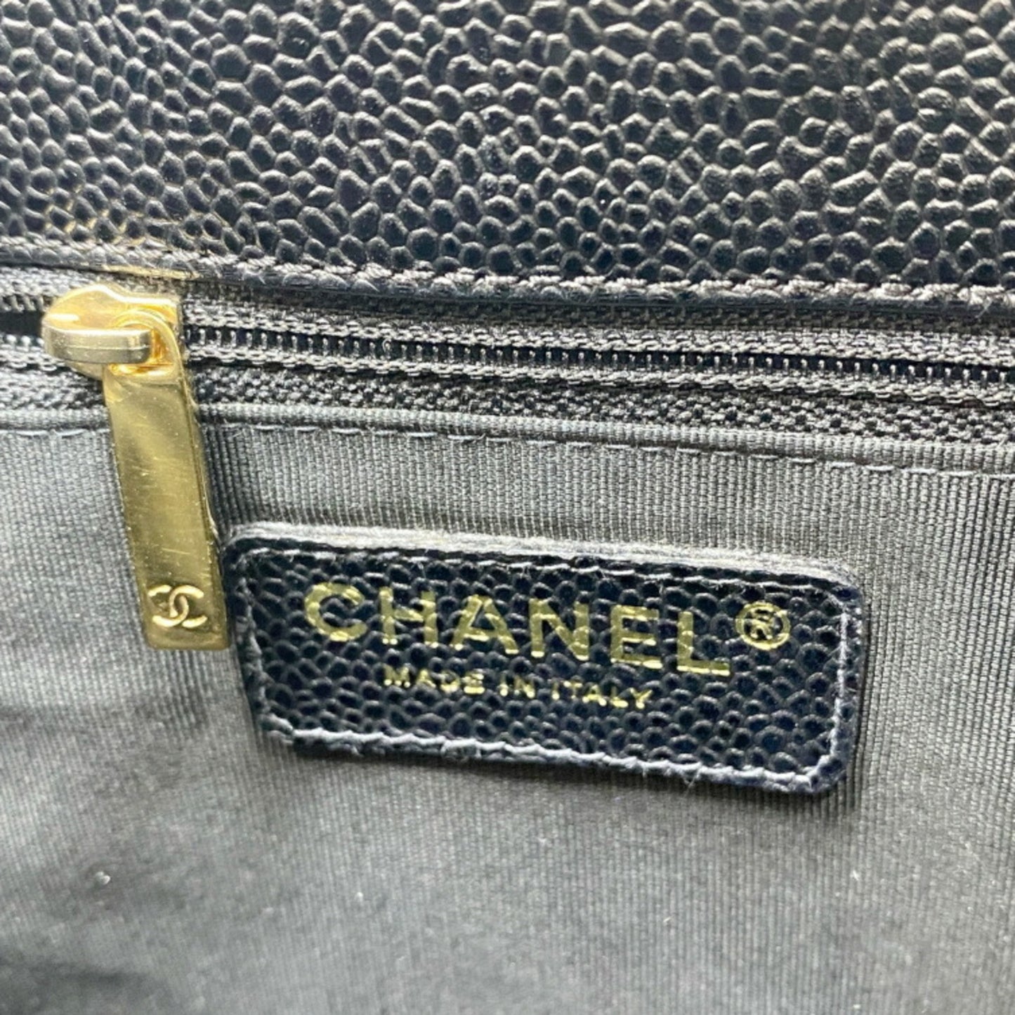 Chanel Calfskin Black Shoulder Bags
