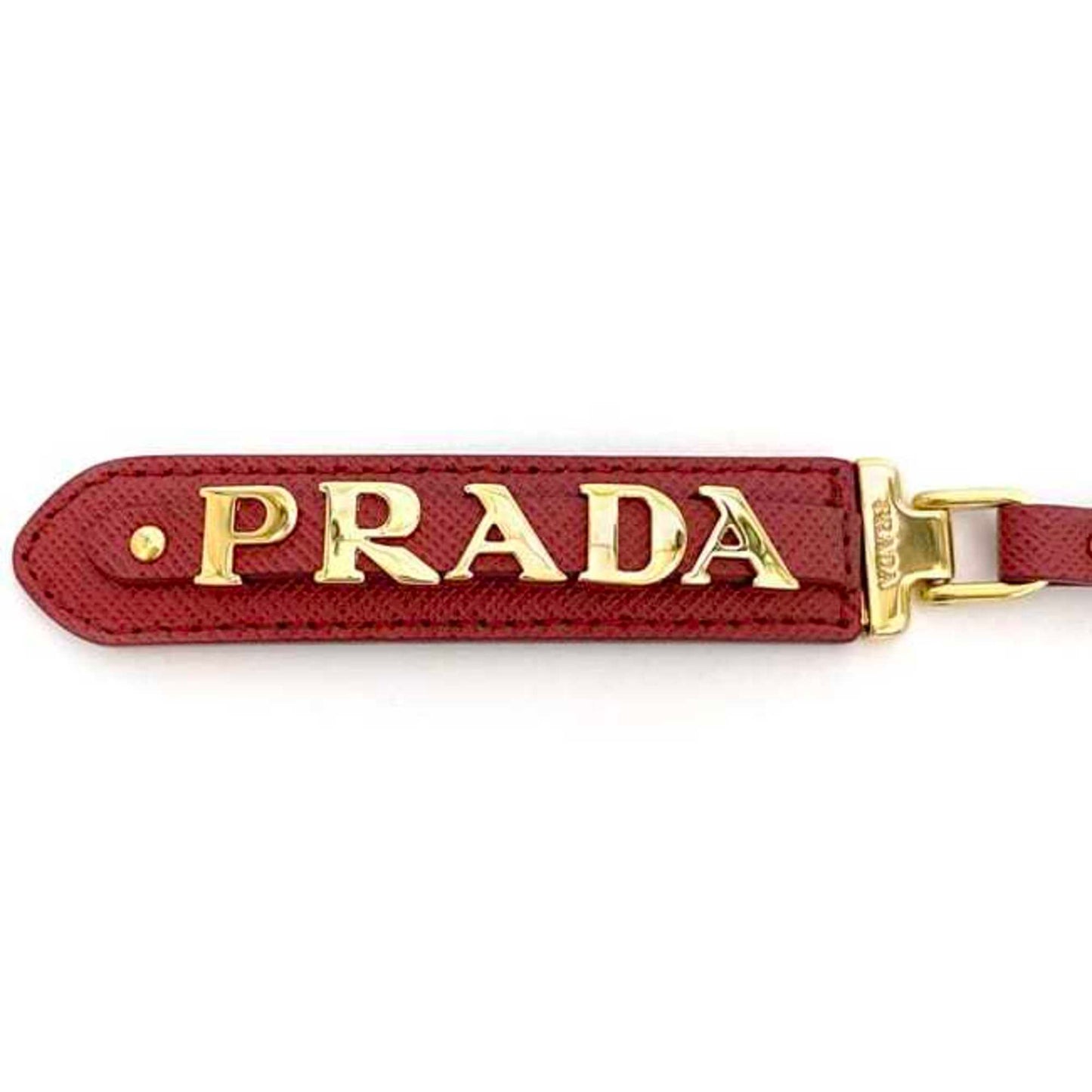 Prada Gold Red Key Rings