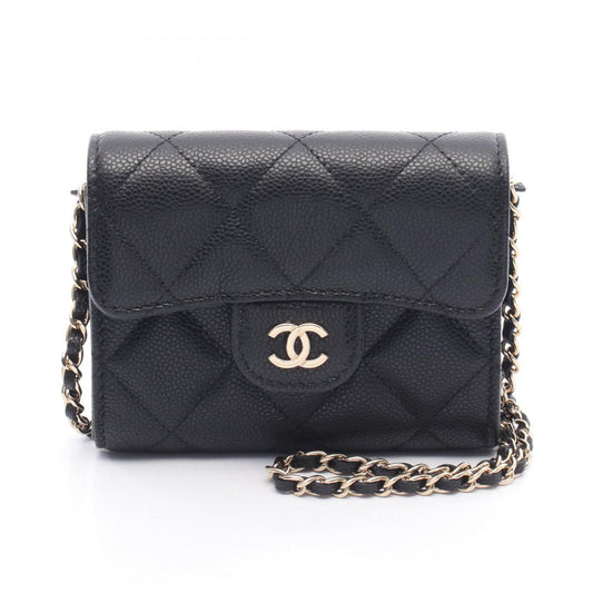 Chanel Calfskin Black Shoulder Bags