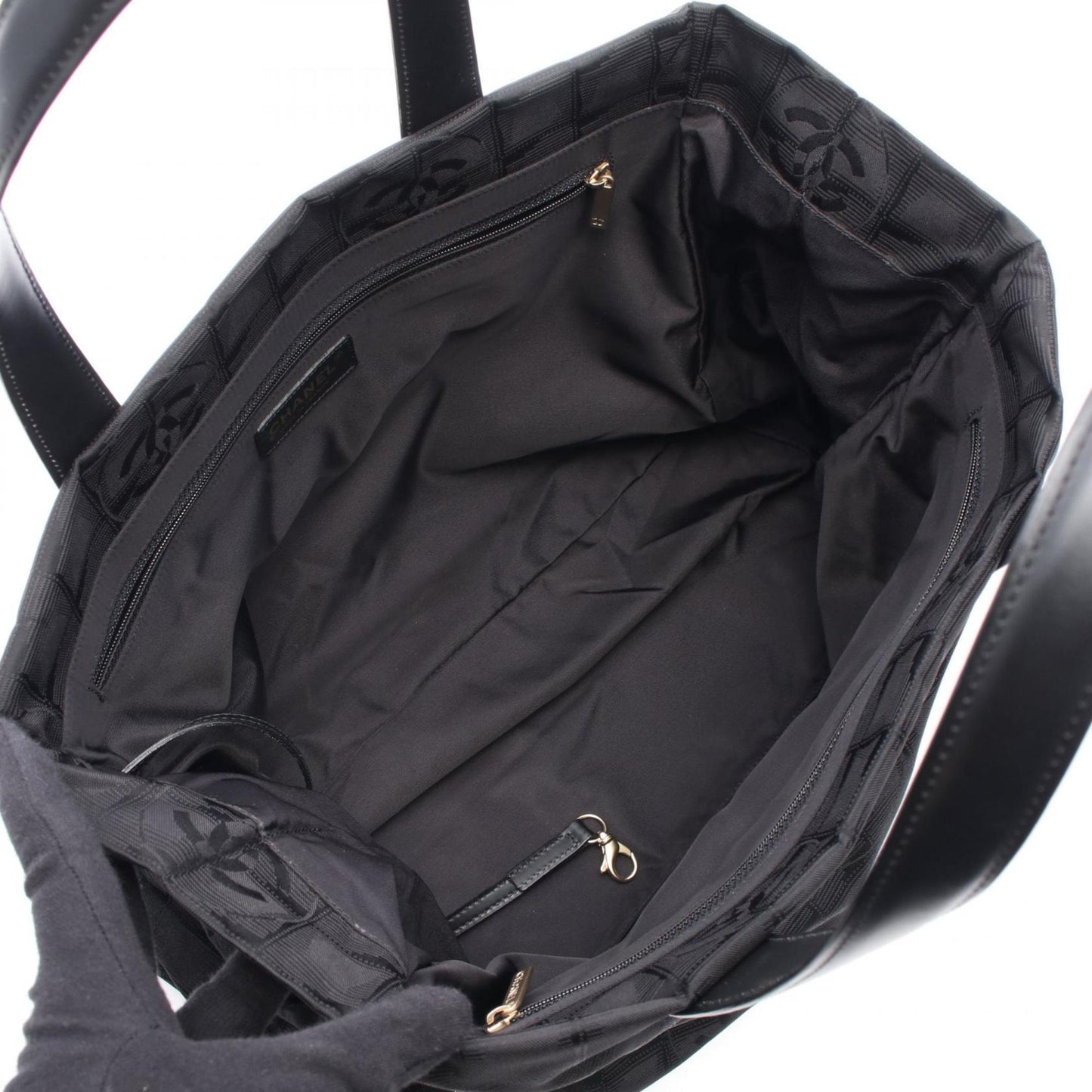 Chanel Nylon Black Tote Bags