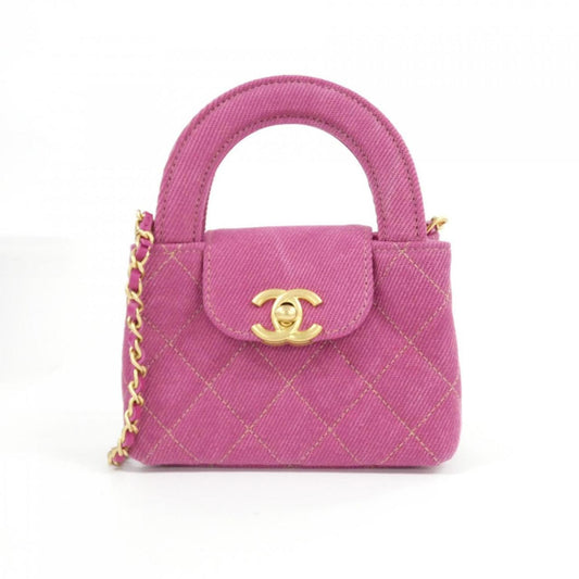 Chanel Denim Pink Shoulder Bags