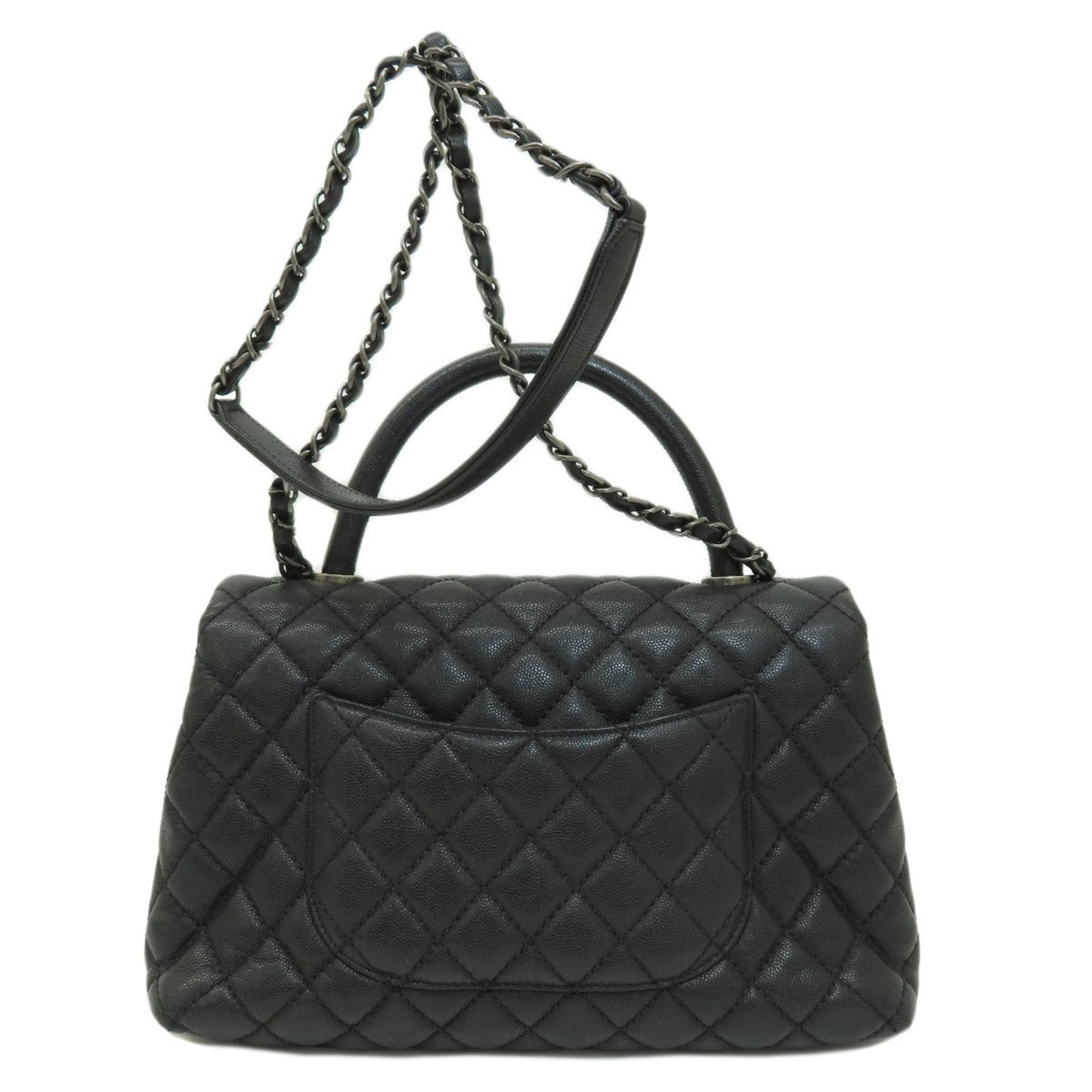 Chanel Calfskin Black Handbags