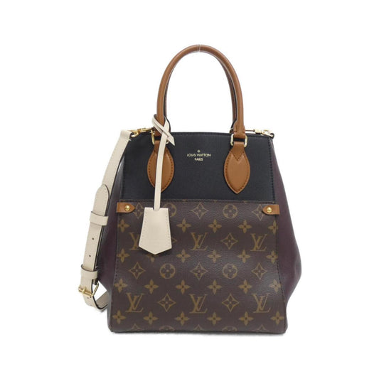 Louis Vuitton Coated Canvas Black Handbags