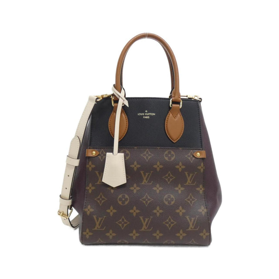 Louis Vuitton Coated Canvas Black Handbags