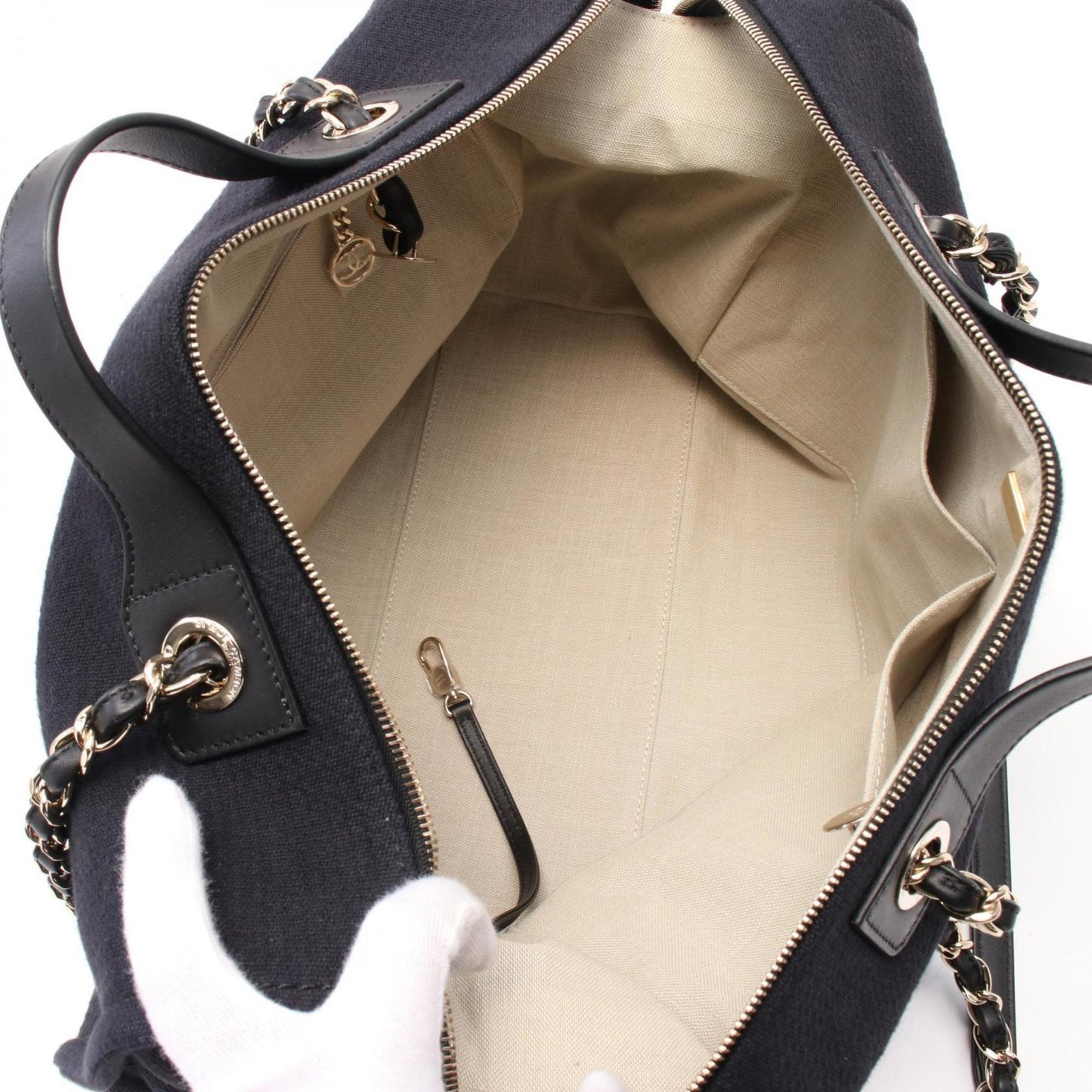 Chanel Canvas Blue Shoulder Bags