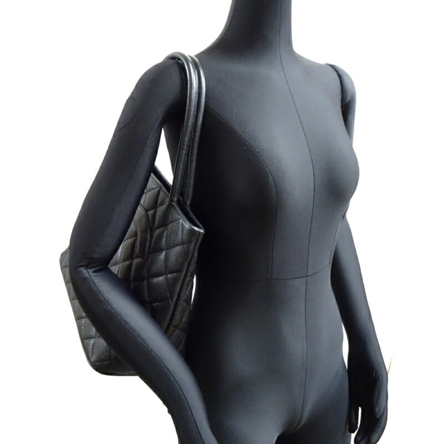 Chanel Calfskin Black Handbags