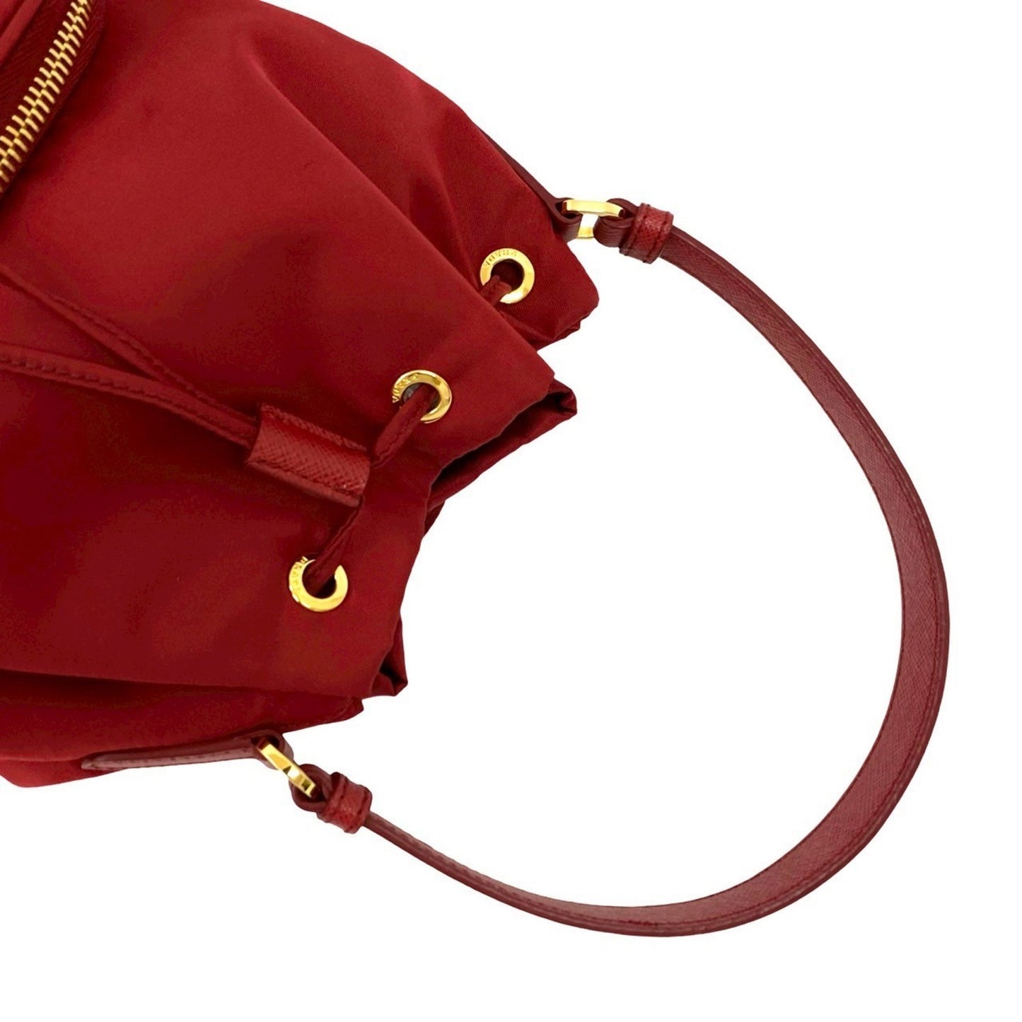 Prada Nylon Red Handbags