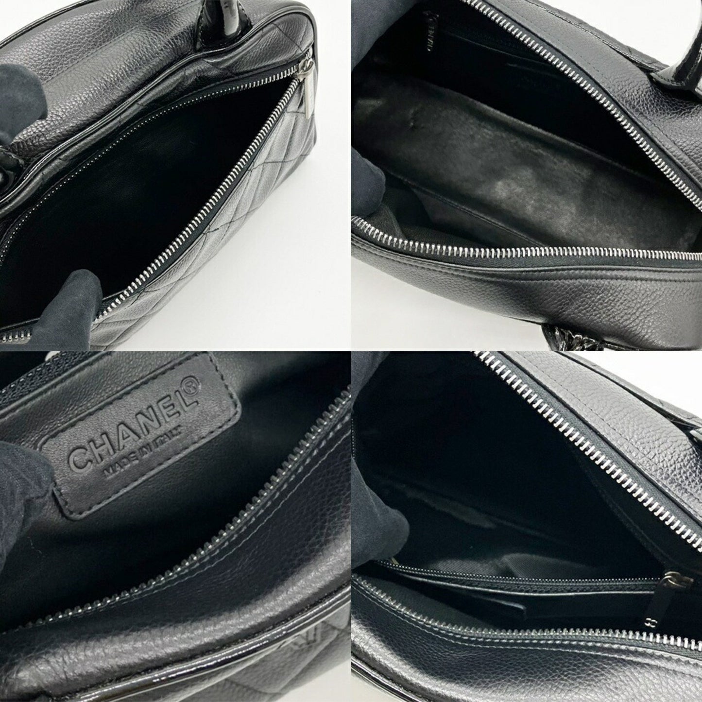Chanel Calfskin Black Handbags