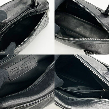 Chanel Calfskin Black Handbags