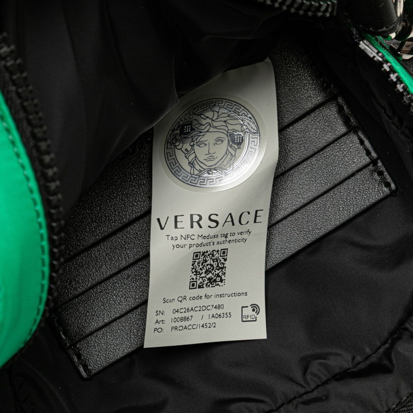 Versace Nylon Black Shoulder Bags