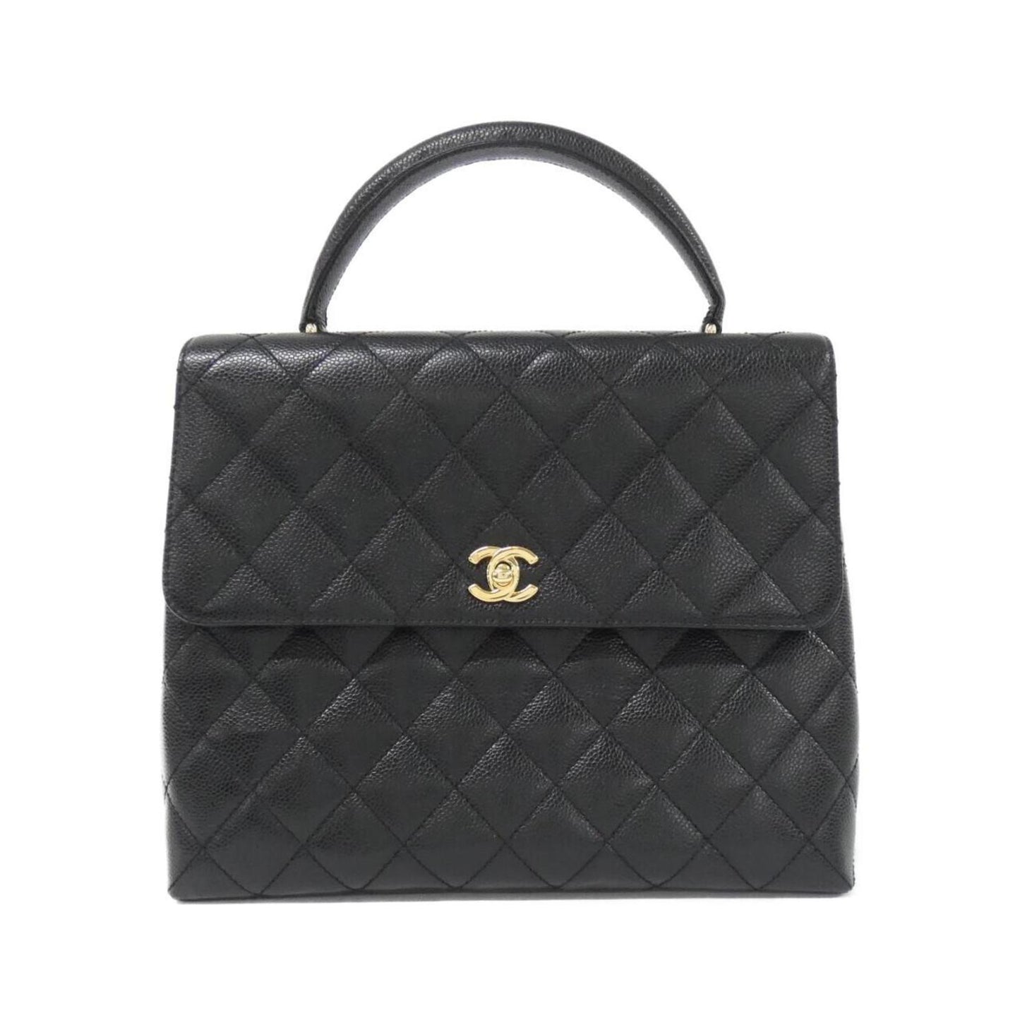 Chanel Calfskin Black Handbags
