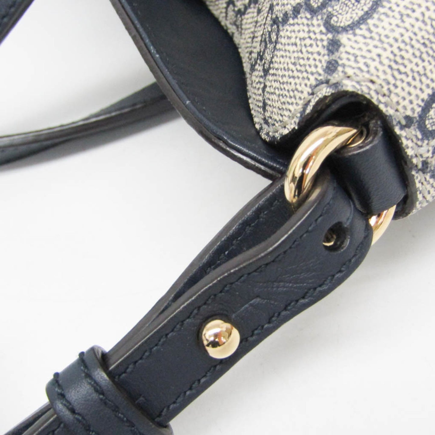 Gucci Coated Canvas Blue Shoulder Bags