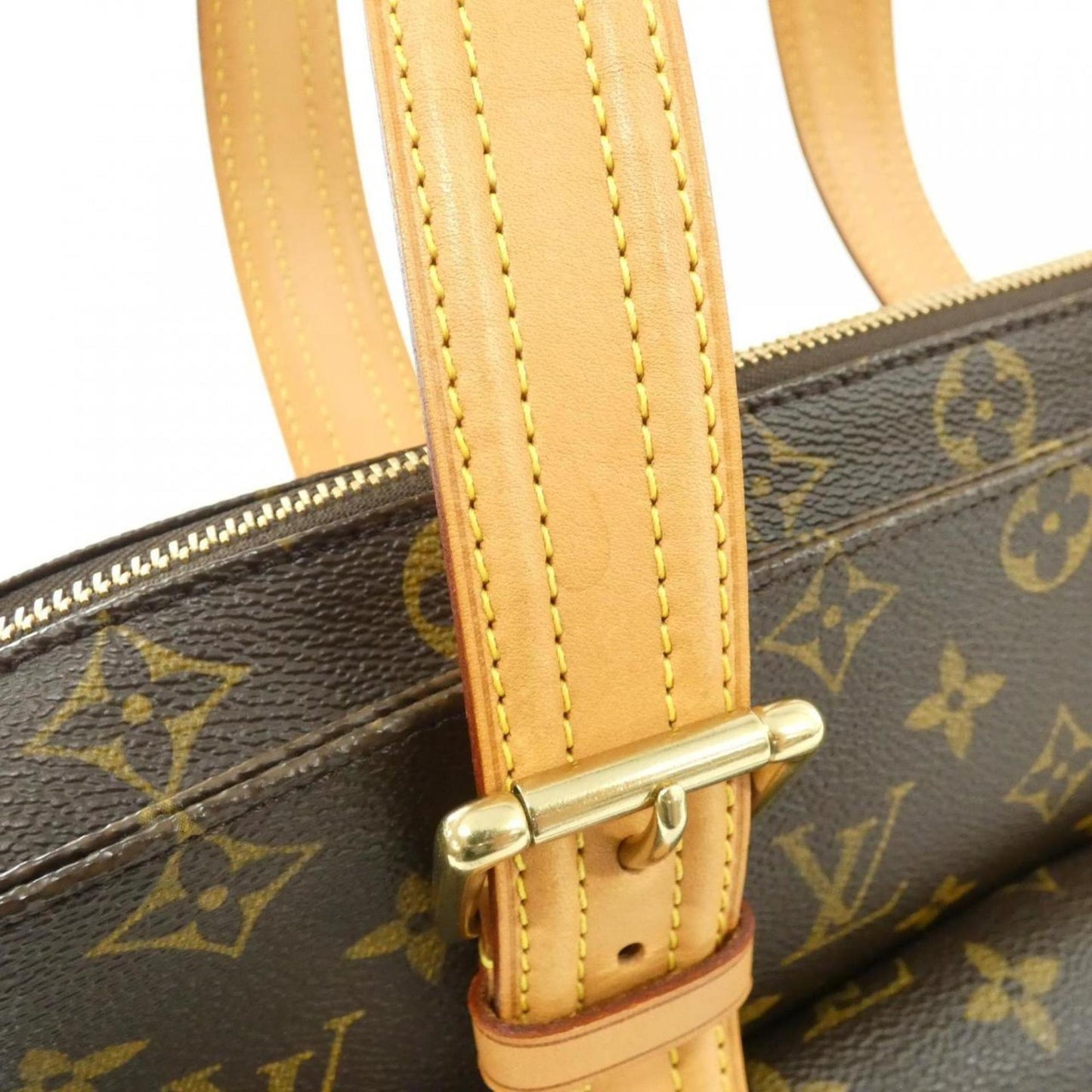 Louis Vuitton Coated Canvas Brown Handbags