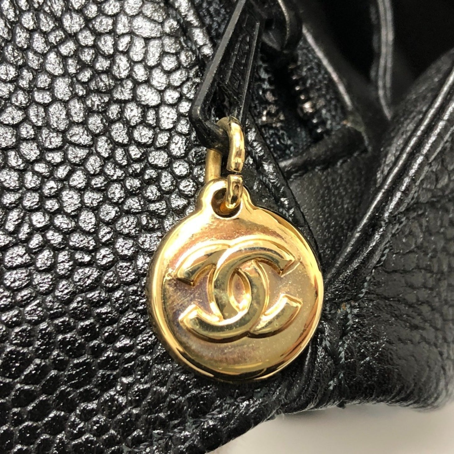 Chanel Calfskin Black Handbags