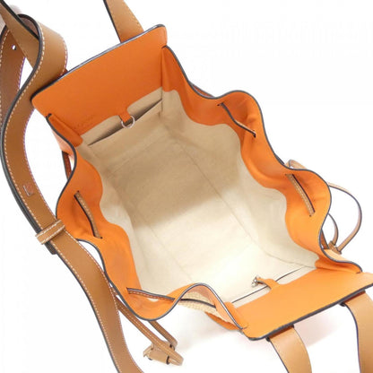 Loewe Woven Fabric Orange Shoulder Bags