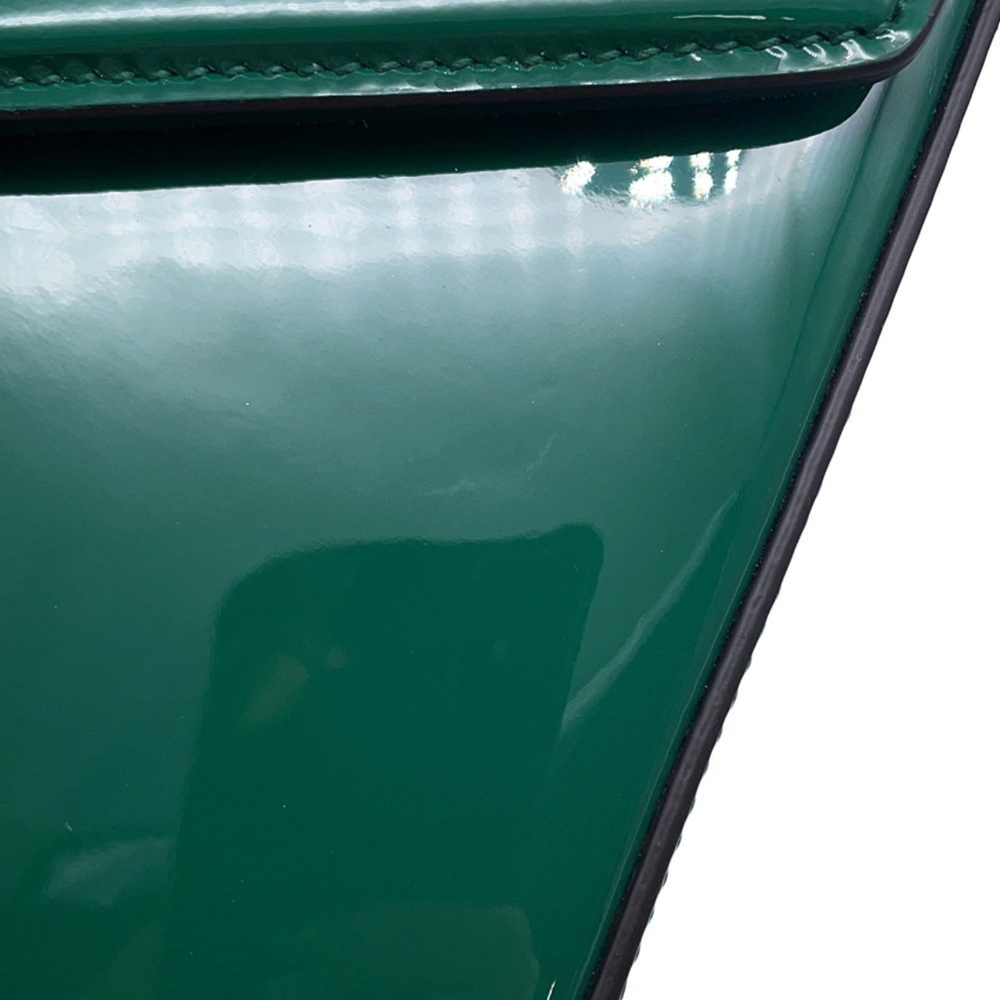 Gucci Patent Green Handbags