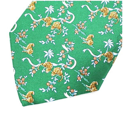 Salvatore Ferragamo Silk Green Ties