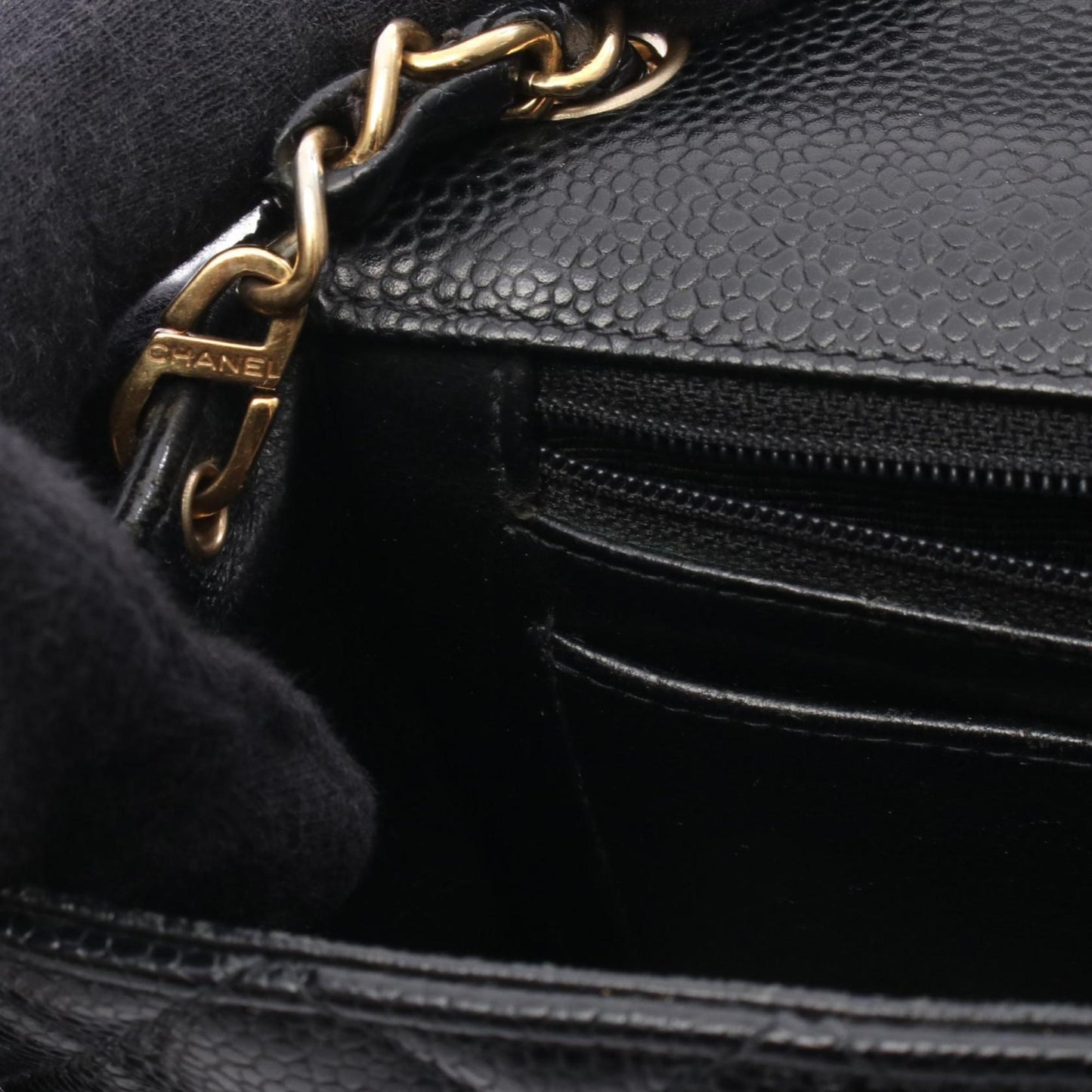 Chanel Calfskin Black Shoulder Bags