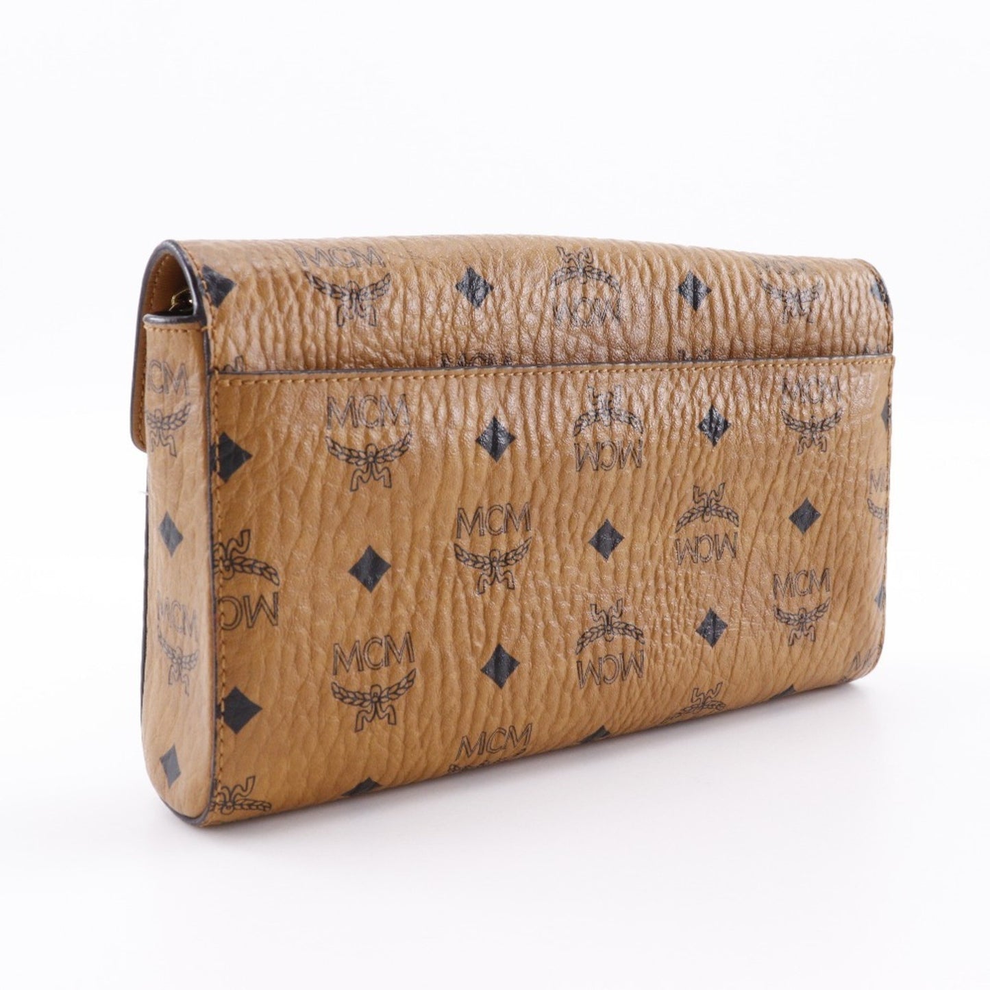 Mcm Pvc Brown Shoulder Bags