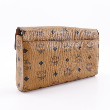 Mcm Pvc Brown Shoulder Bags