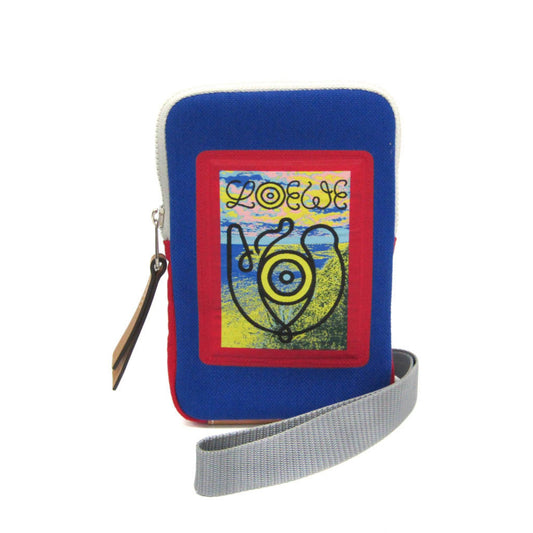 Loewe Canvas Blue Small Bags