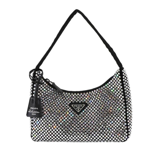 Prada Satin Black Handbags