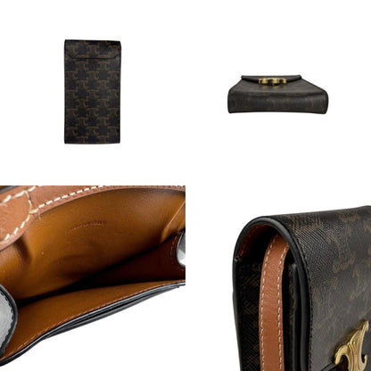 Celine Coated Canvas Brown Shoulder Bags