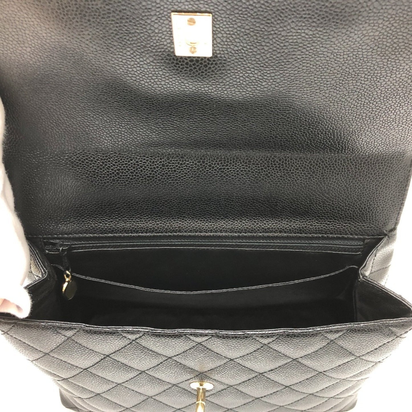 Chanel Calfskin Black Handbags