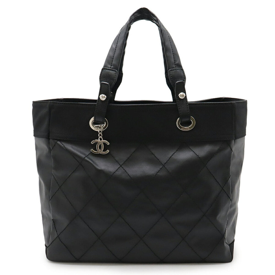 Chanel Coated Canvas Black Handbags