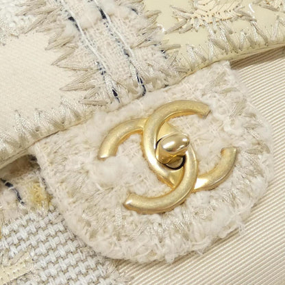Chanel Canvas White Shoulder Bags