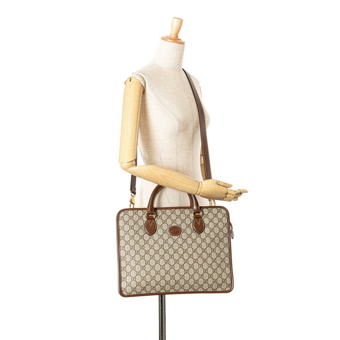 Gucci Pvc Brown Briefcases