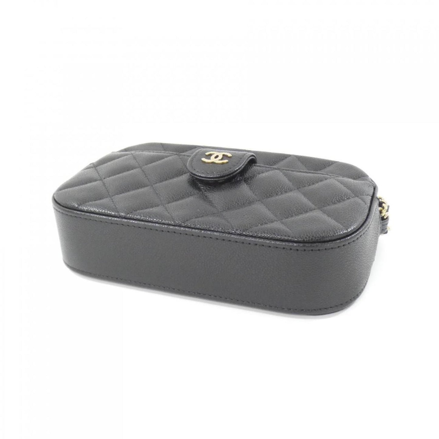 Chanel Calfskin Black Shoulder Bags
