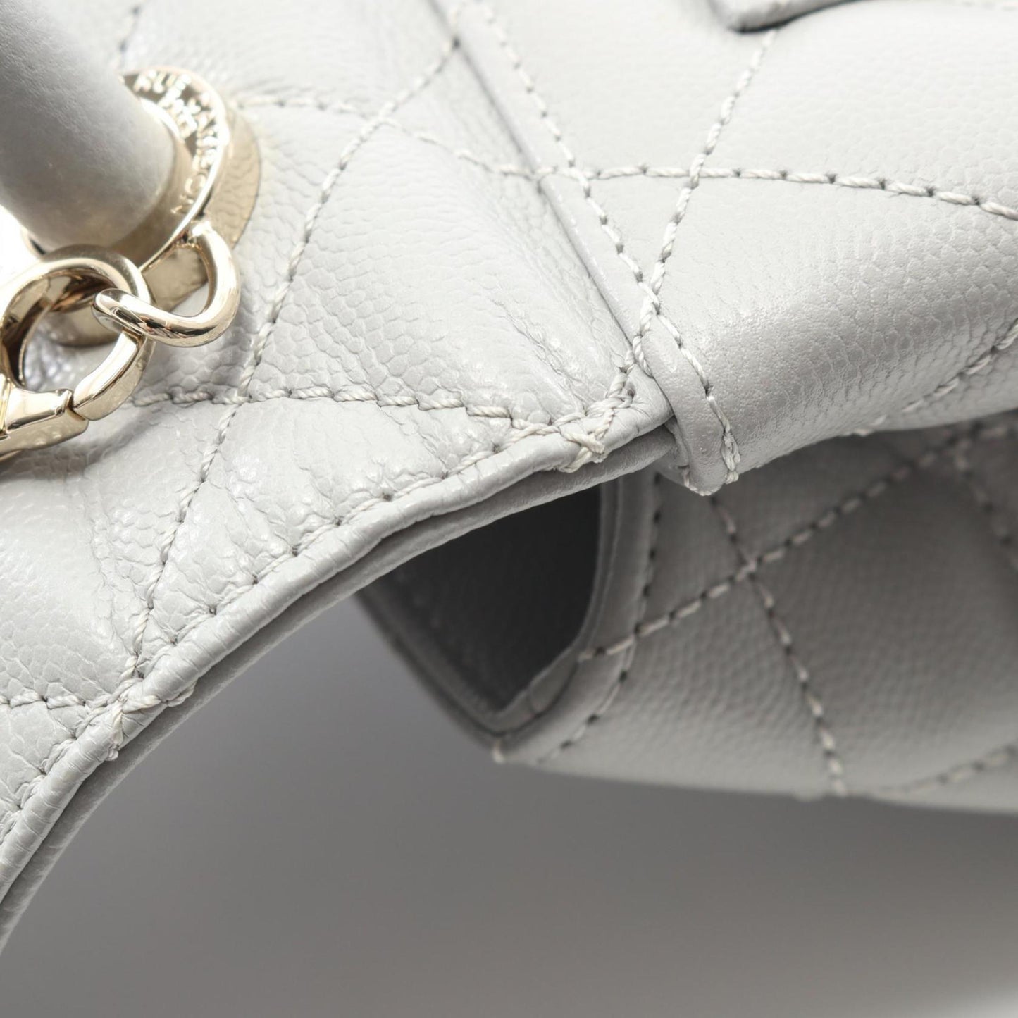 Chanel Calfskin Gray Handbags