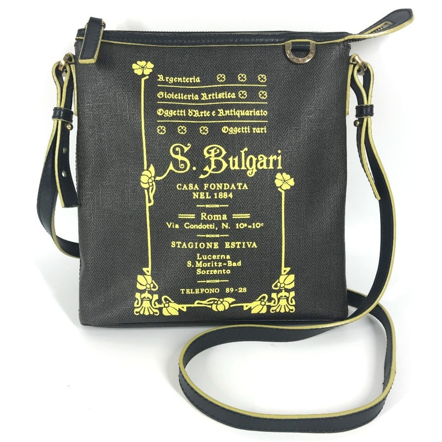 Bvlgari Pvc Gray Shoulder Bags