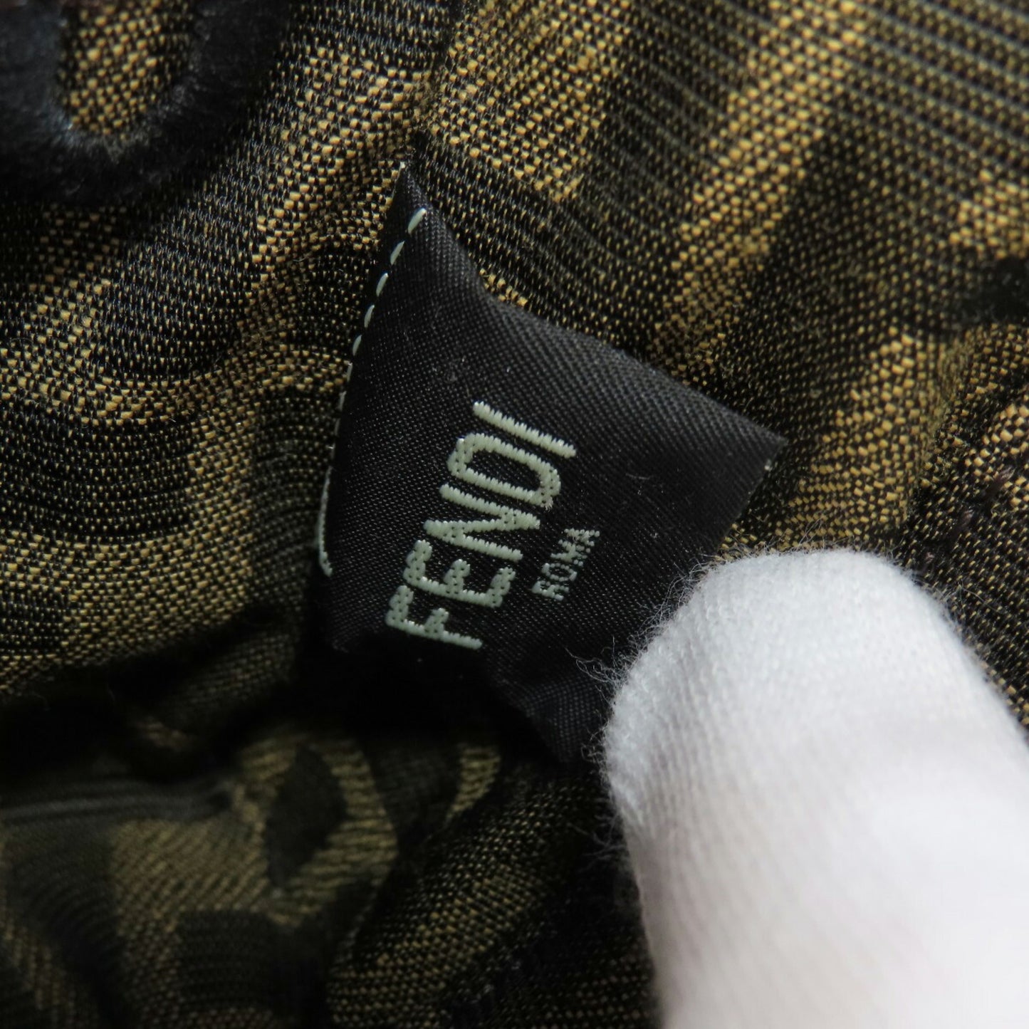 Fendi Canvas Brown Shoulder Bags