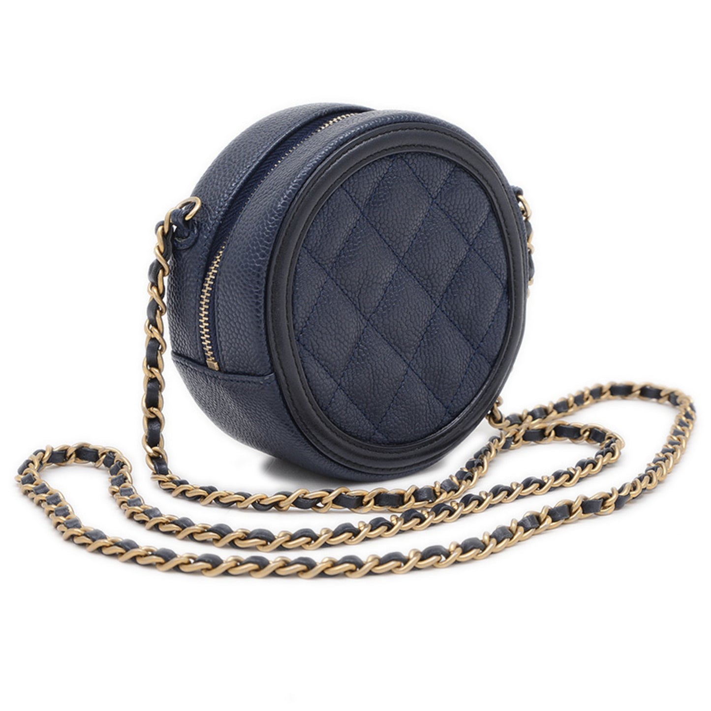 Chanel Calfskin Blue Shoulder Bags