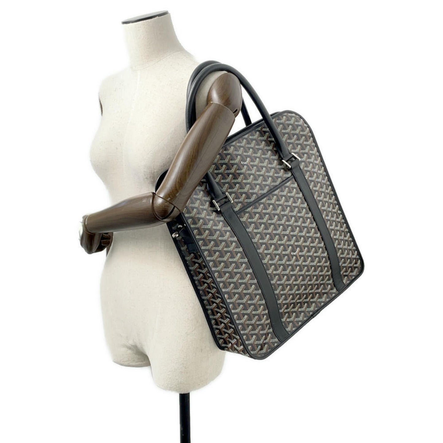 Goyard Pvc Black Tote Bags