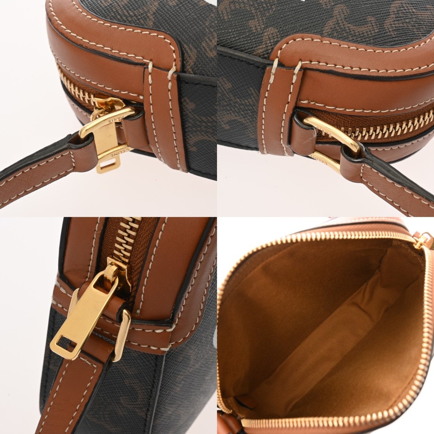 Celine Pvc Brown Shoulder Bags
