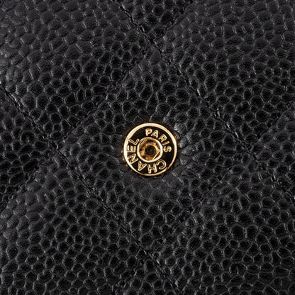 Chanel Calfskin Black Shoulder Bags