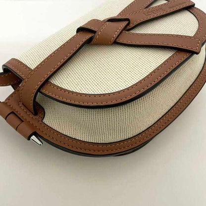Loewe Canvas Brown Shoulder Bags